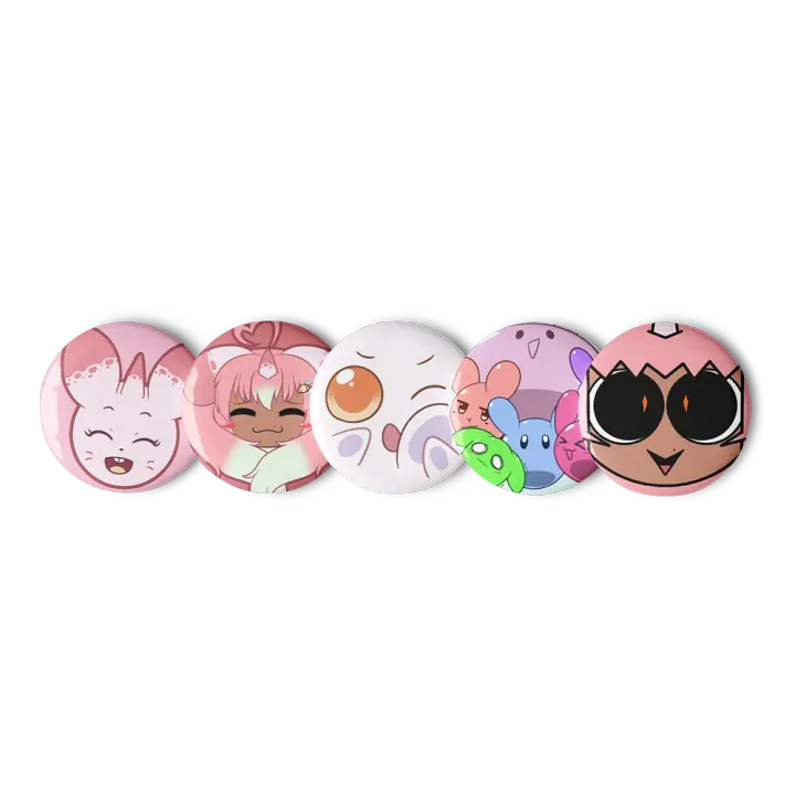 Jammy and Co. Pin Button Set (5PCs) product image (1)