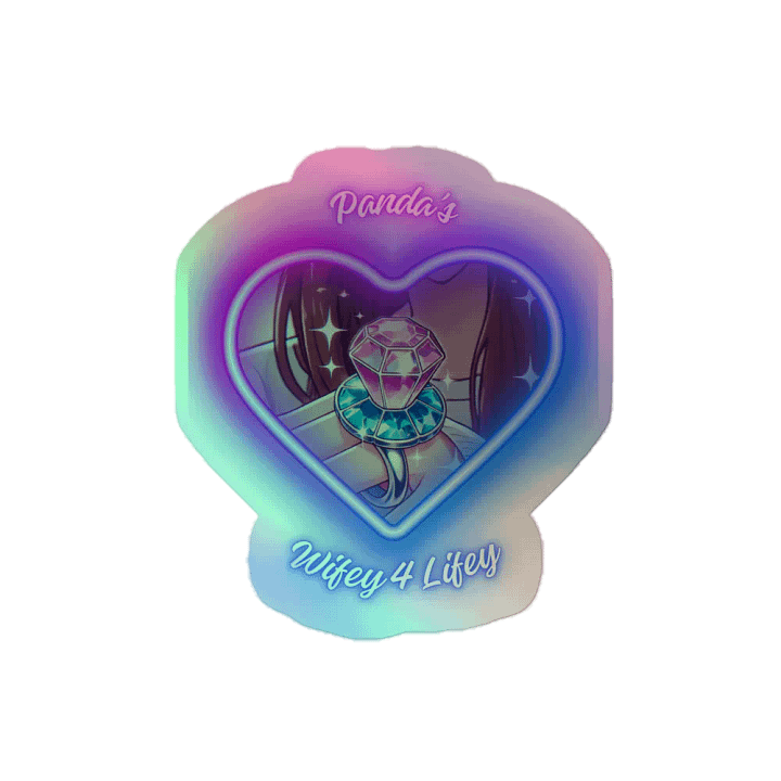 Panda's Wifey Collection - Holo Sticker (Neon Edition) product image (2)