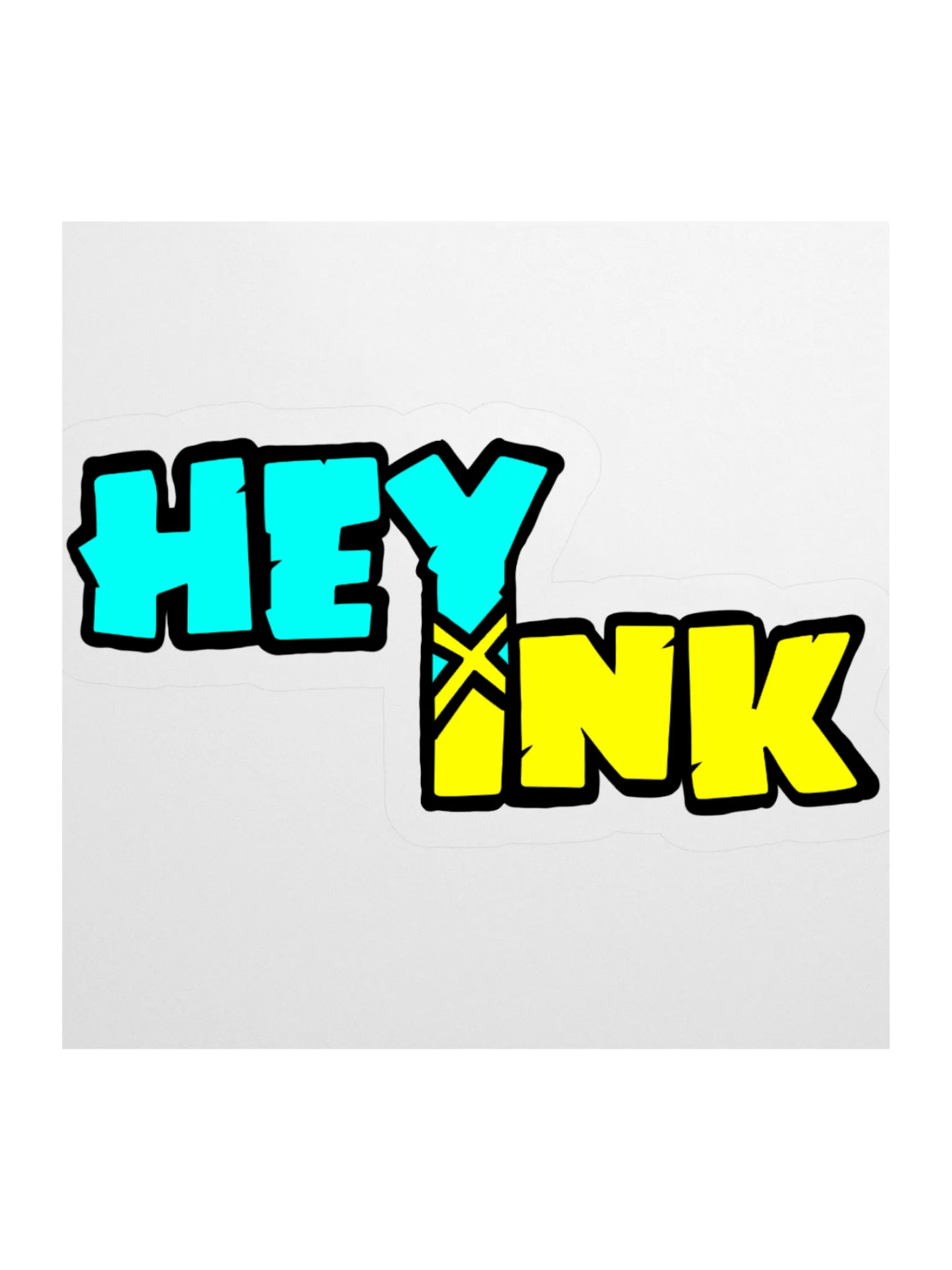 HeyInk - Blue and Yellow Logo Sticker product image (1)