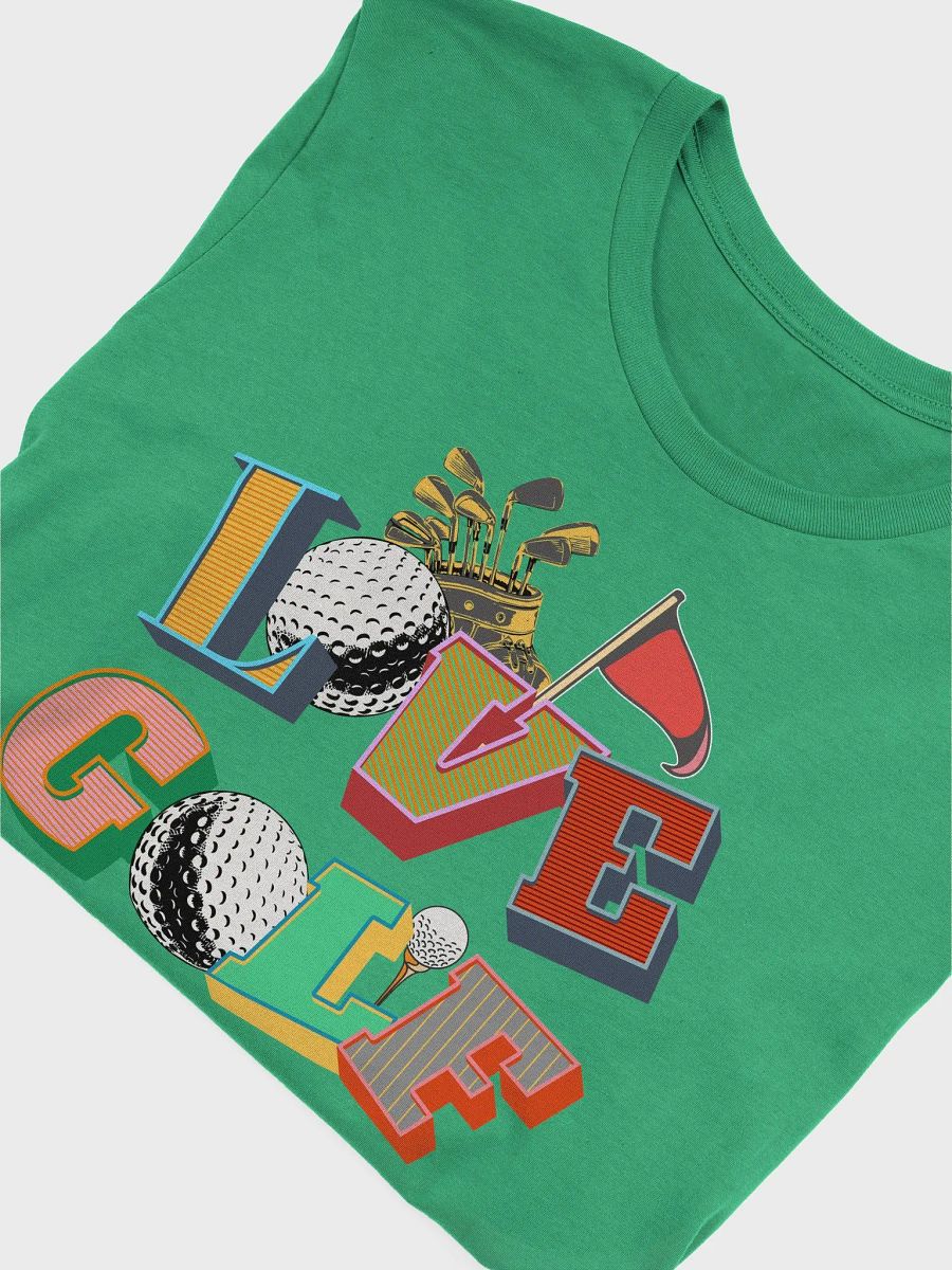Love Golf Block Letter Illustrated T-Shirt product image (3)