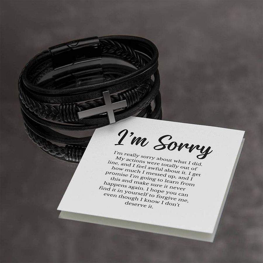 I'm Sorry Cross Bracelet - Please Forgive Me product image (15)