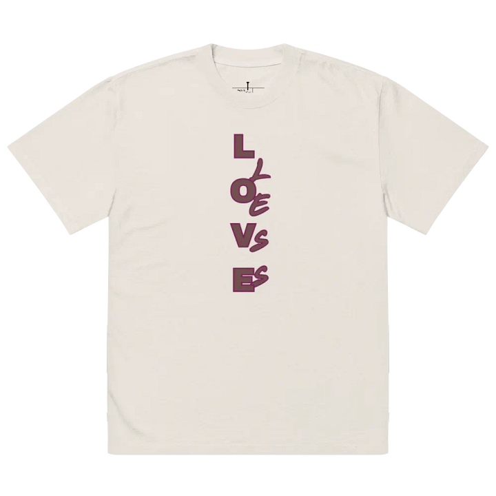 LOVE LESS Oversized Faded T-Shirt product image (2)