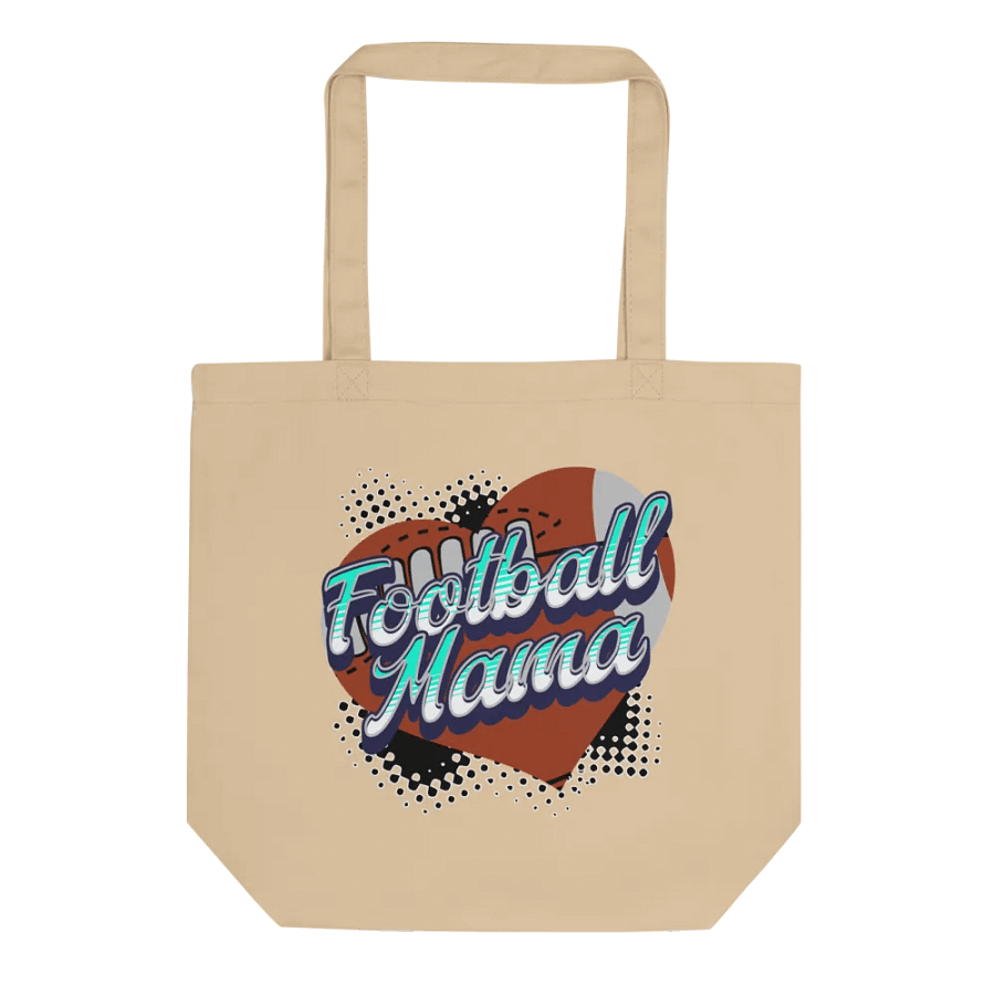 Mama Heart Football Eco-Friendly Tote Bag product image (1)