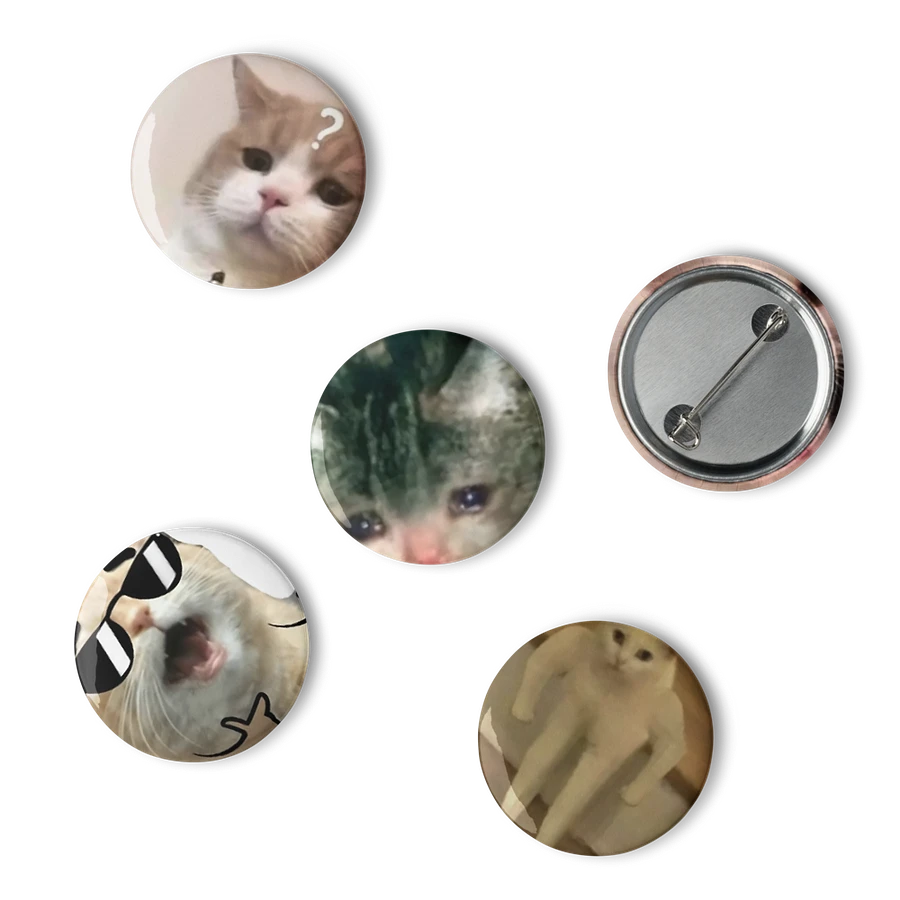 Set of Pin Buttons: Meme Cats 5 product image (6)