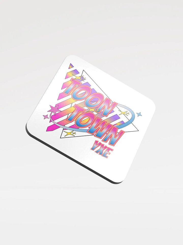 Toon Town Yxe Triangle Vibrant Cork Coaster product image (2)