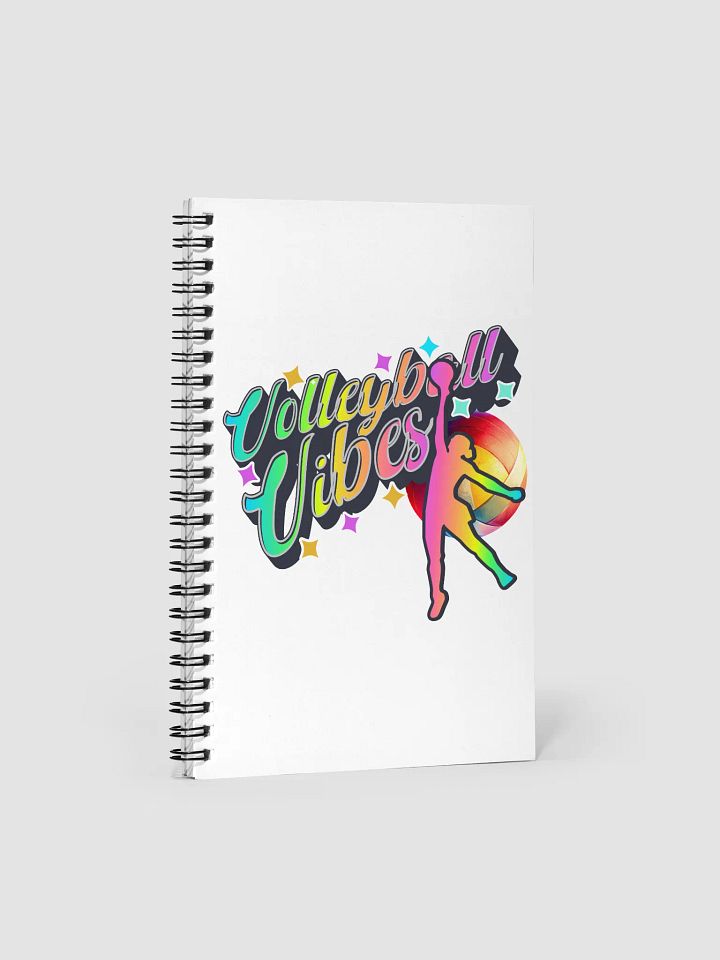 Volleyball Vibes Female Spiral Notebook product image (1)