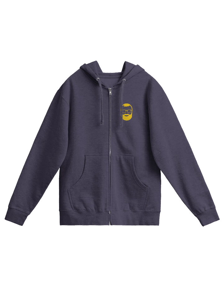 Letterman Beard Zip Up Hoodie product image (1)