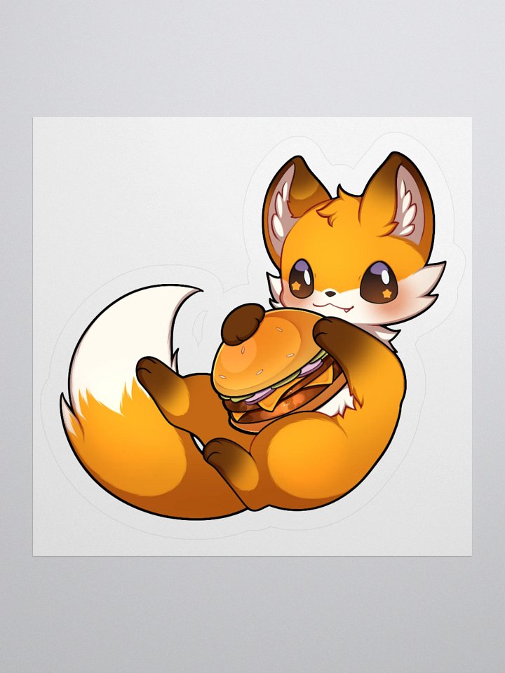 Burger Fox Sticker product image (1)