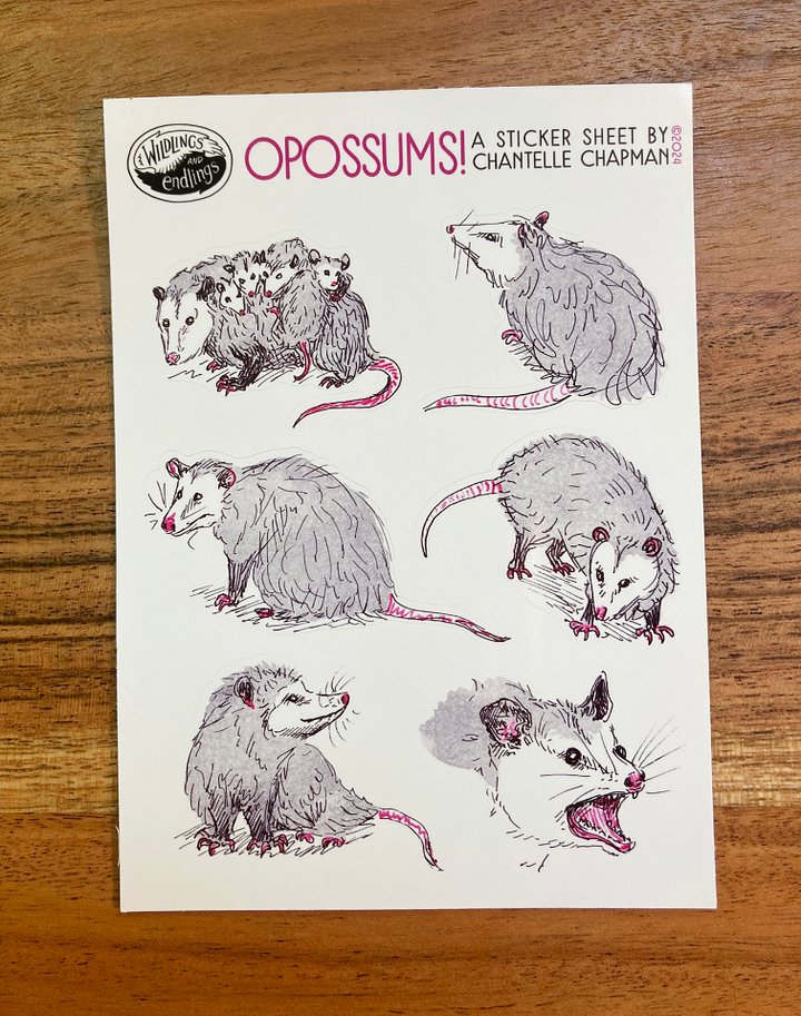 Opossums! Sticker Sheet product image (2)