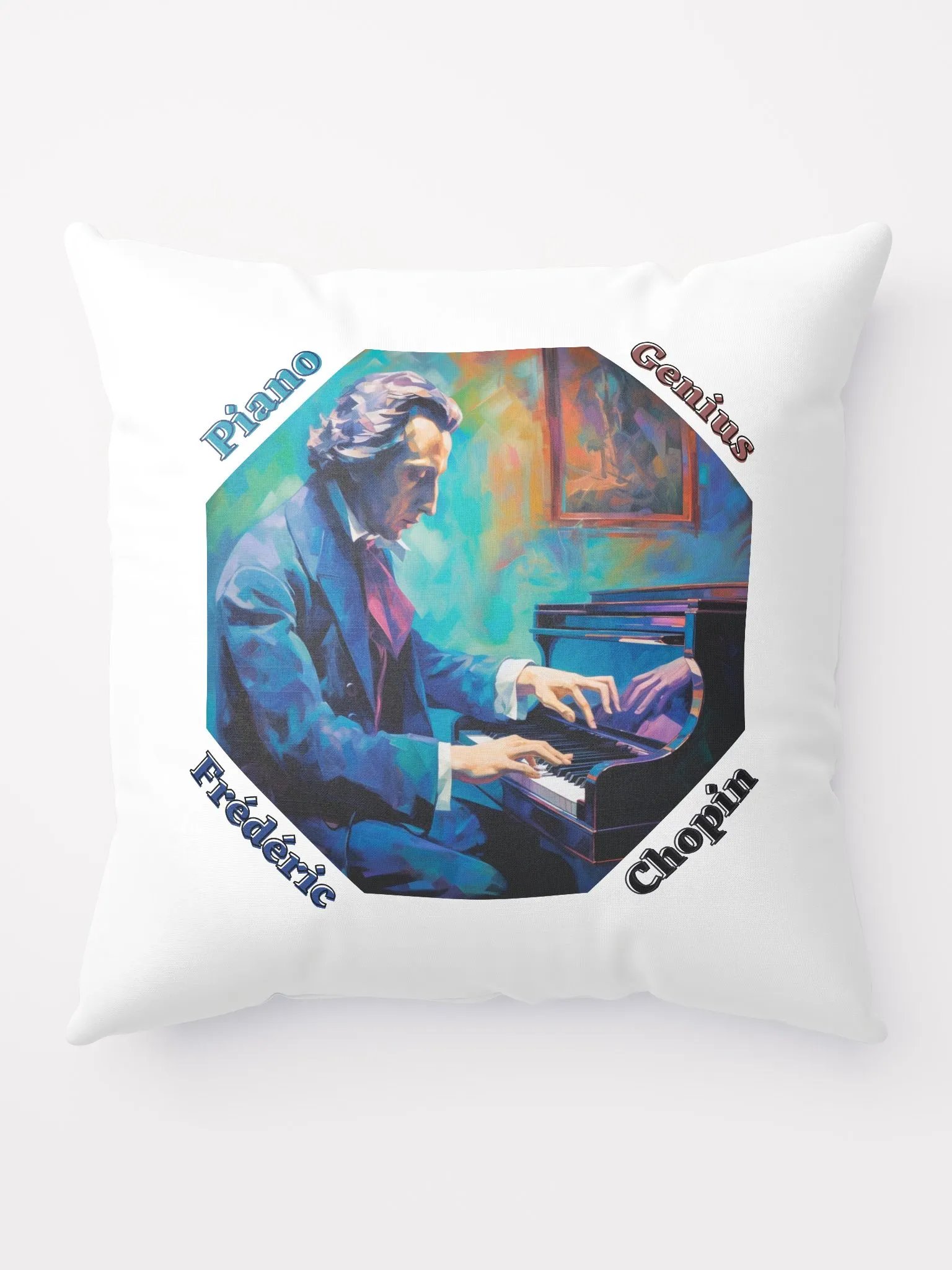 Frédéric Chopin [Playing Piano] - Piano Genius | Pillow product image (5)