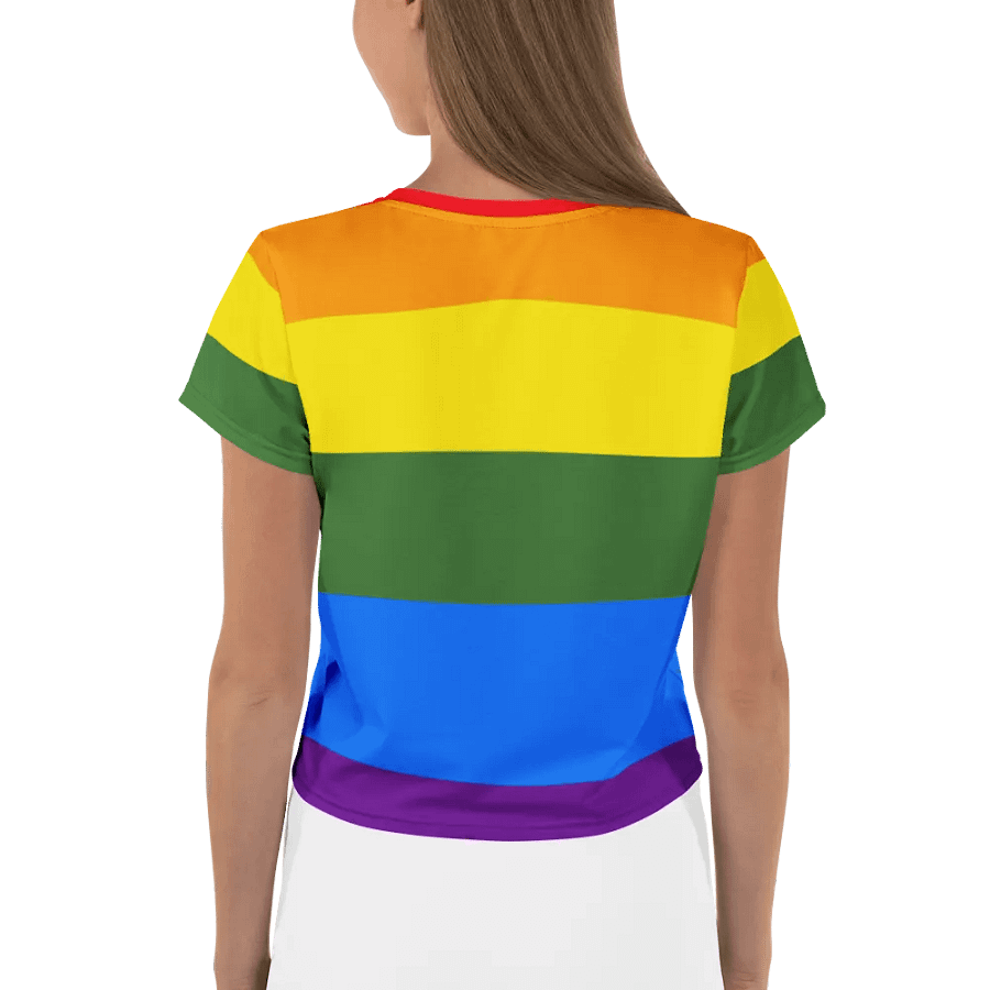 Peace Sign Rainbow Crop Tee product image (2)
