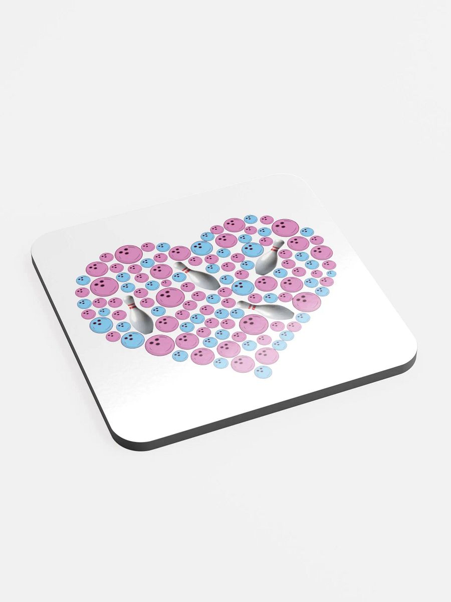 Pure Heart Bowling Pink And Blue Coaster Set product image (2)
