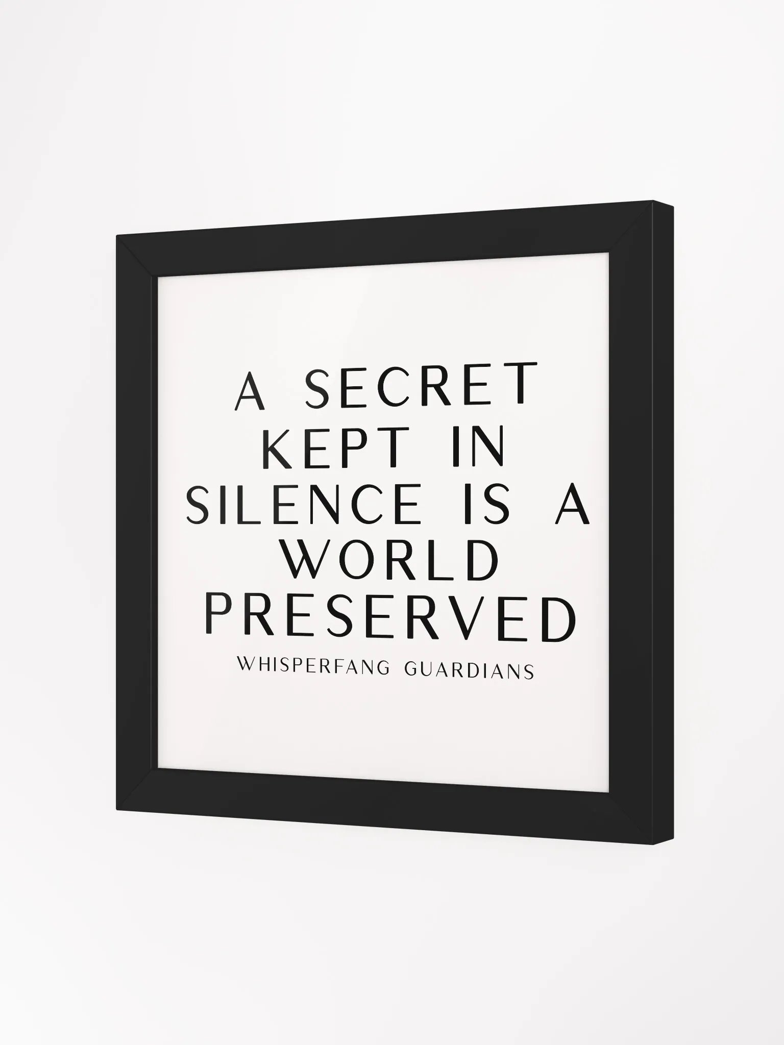 Whispering Fangs Proverb Framed Collection - Secret product image (18)