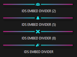 Cyan Rainbow Embed Divider Bars product image (1)
