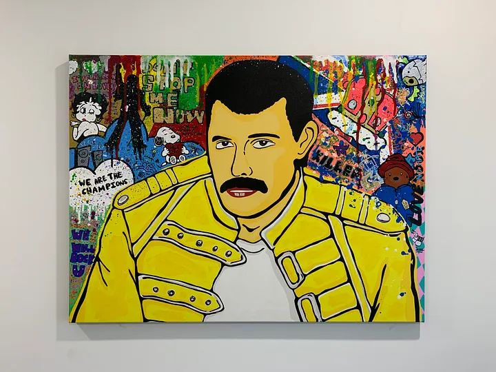 Freddie - Mixed media original product image (1)