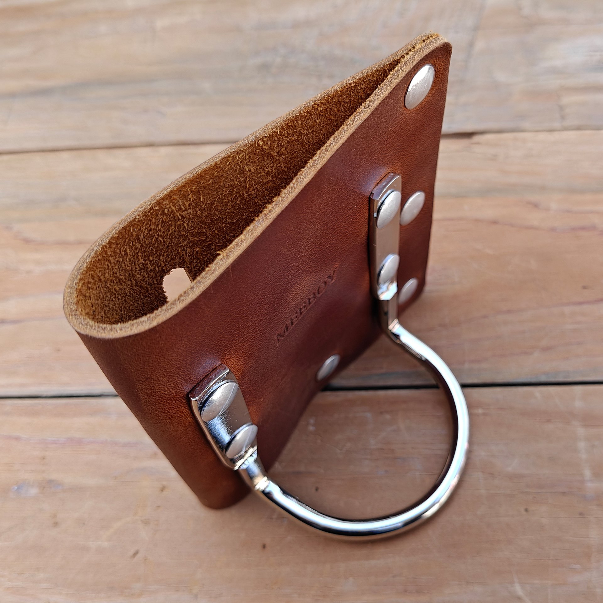 MEEBOY Leather Tool Holster, Leather Axe Belt Loop, Leather Hammer Holder for tool belt, heavy top grain leather axe holster product image (4)