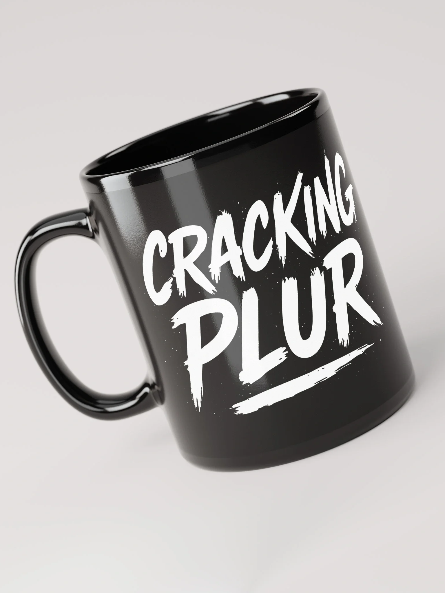 Cracking Plur Black Mug! product image (3)