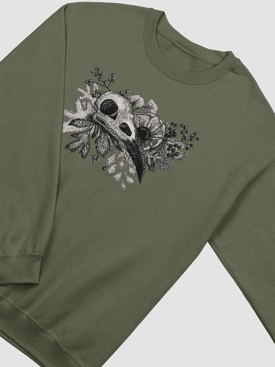 Dark Raven Skull Unisex Sweatshirt product image (5)