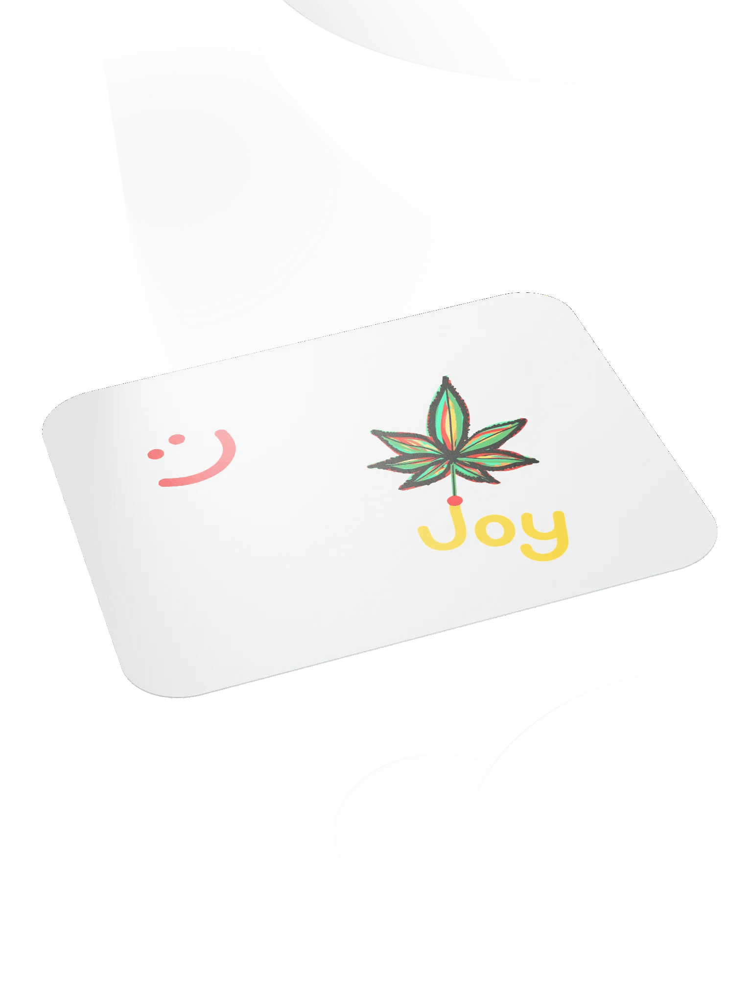 Joy Leaf White Mouse Pad product image (4)