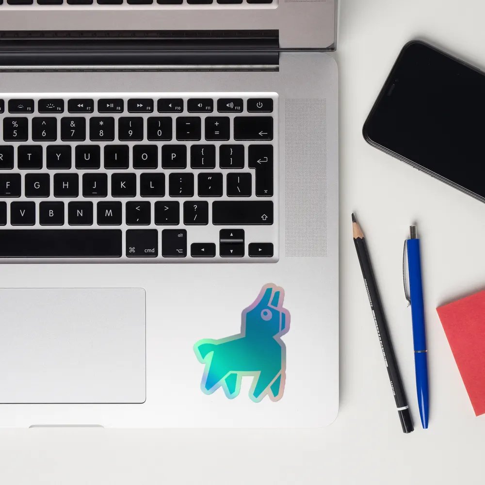 Radio Llama Holographic Sticker Set product image (12)