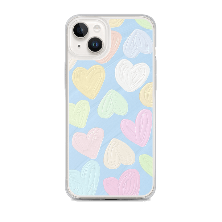 Pastel Hearts iPhone Case product image (1)