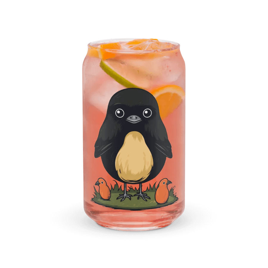 Can-Shaped Glass 🖤 Big Bird & Little Birds product image (37)
