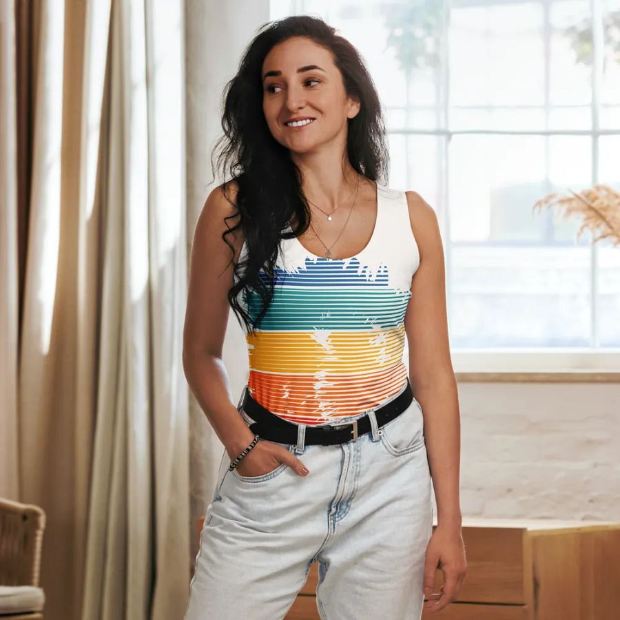 Vibrant Brush Strokes Women's Tank Top product image (1)