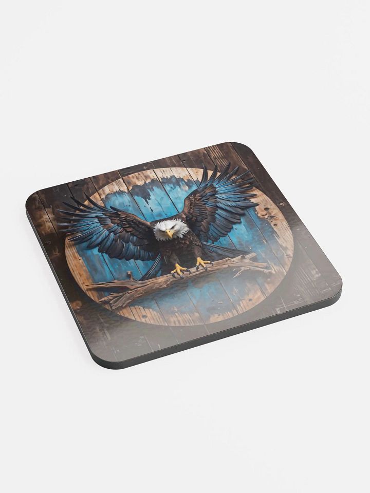 Glossed Cork Coaster - Eagle product image (2)