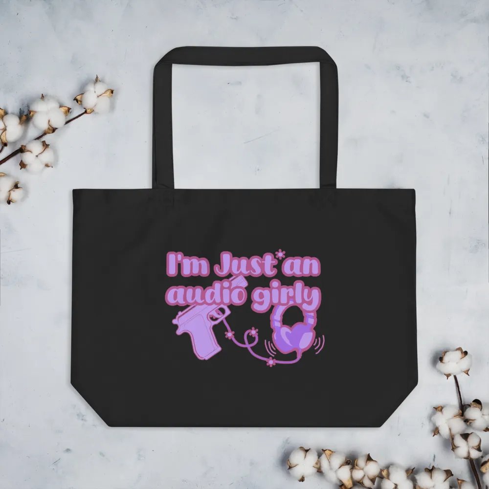 I'm Just an Audio Girly Tote bag product image (4)