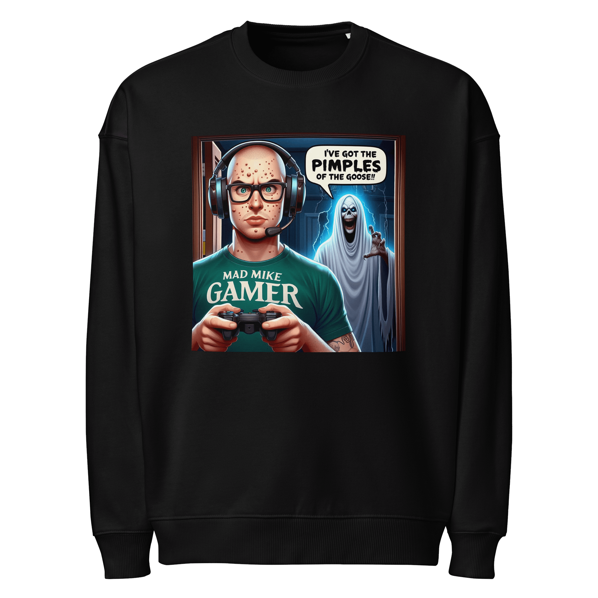 Pimple Gamer Ghost Oversized Sweatshirt product image (1)