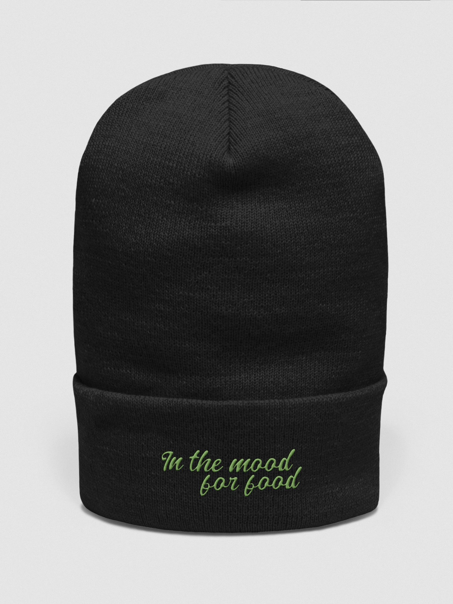 In The Mood For Food – Cuffed Beanie – Olive product image (2)