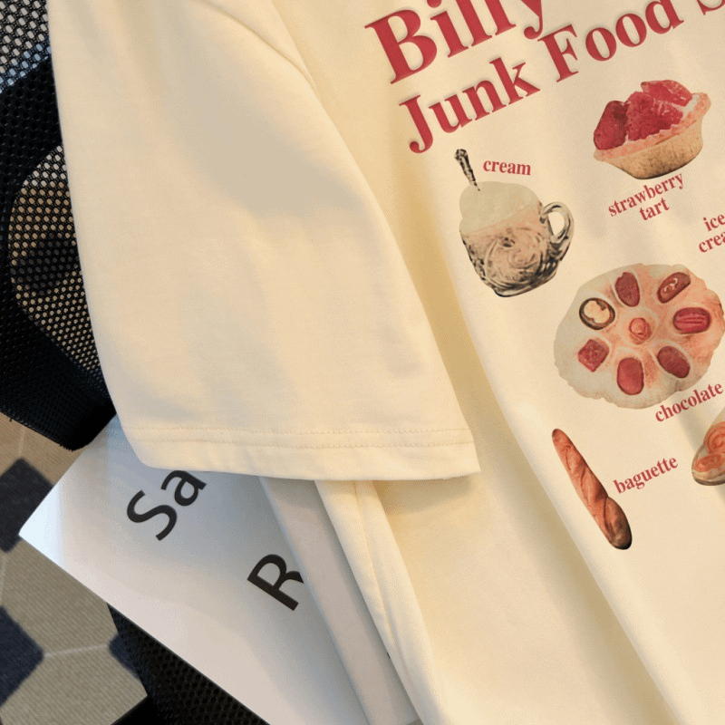 Printed Mid-length Women's Short-sleeved T-shirt Plus Size Loose product image (3)