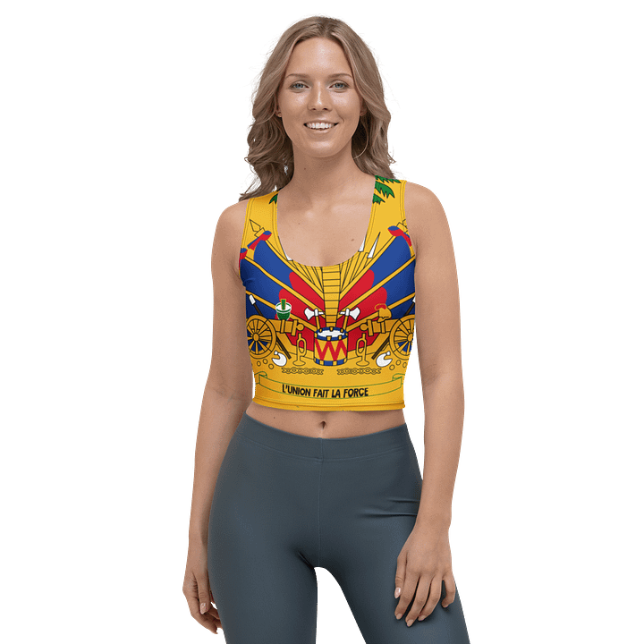 Haitian Heritage All-Over Crop Top product image (1)