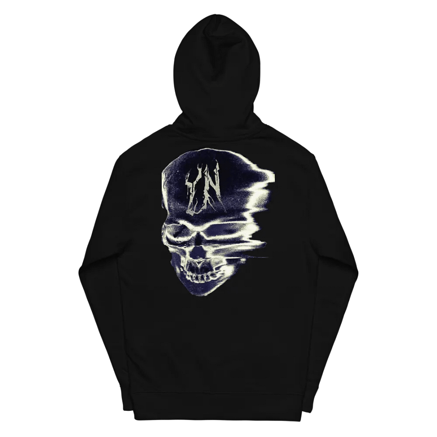 UniSex YvngNxmd Blue Script Logo Embrioder Hoodie product image (3)