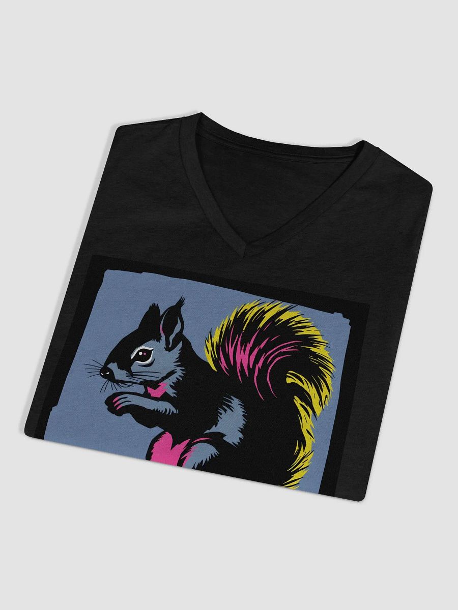Vibrant Squirrel Illustration Women's V-Neck Tee product image (3)