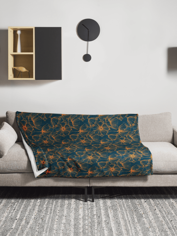 Dark Romantic Floral | Throw Blanket product image (4)