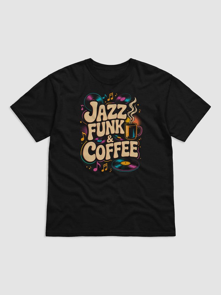 Jazz Funk & Coffee Retro Groove T-Shirt product image (1)
