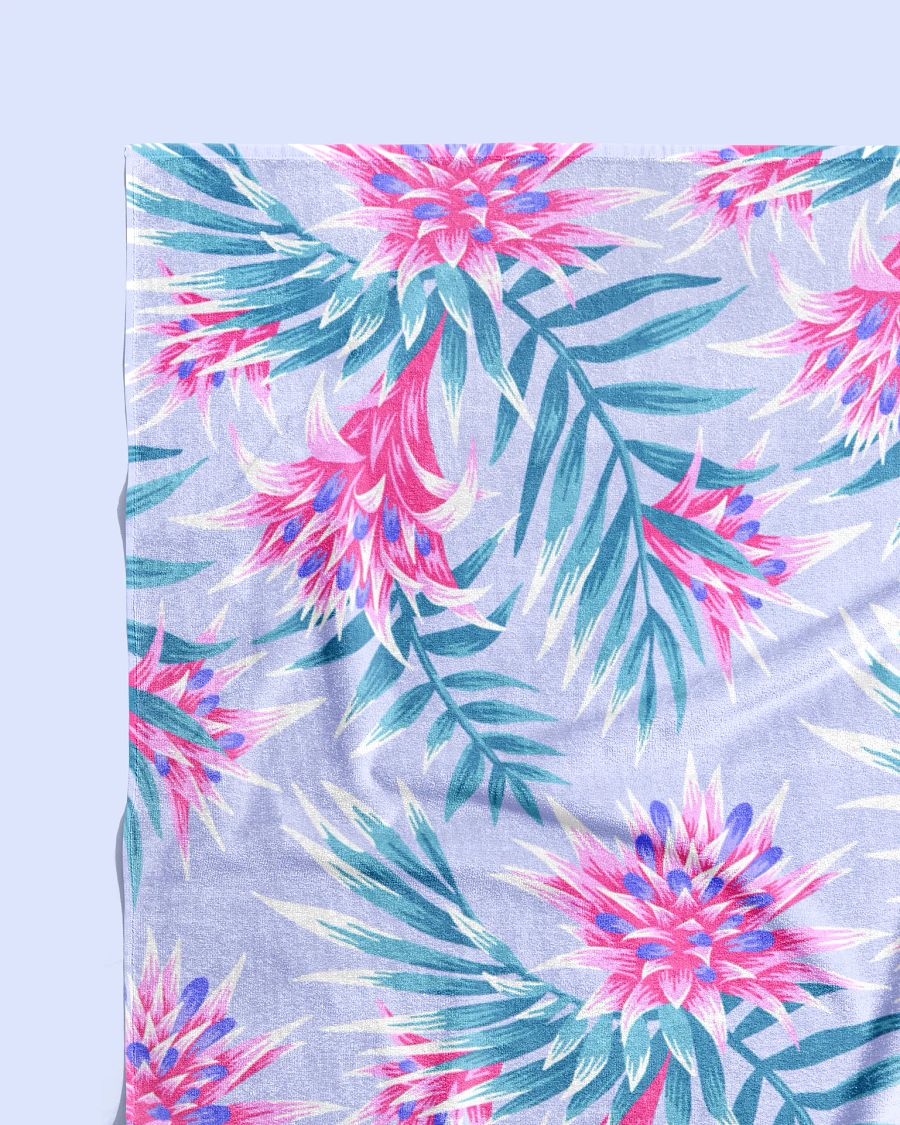 Beach Towel - Fasciata Tropical / Mauve & Pink product image (3)