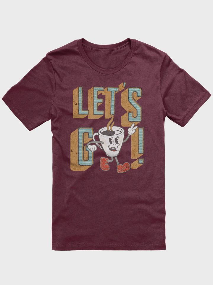 Lets Go Coffee Mascot Cartoon Peace Sign T-Shirt product image (13)