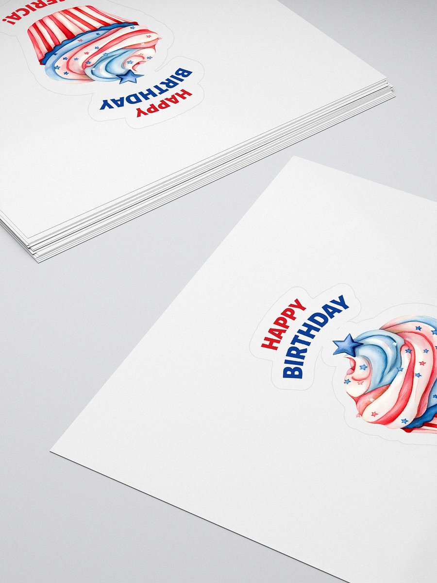 Patriotic Cupcake Celebration Stickers product image (4)