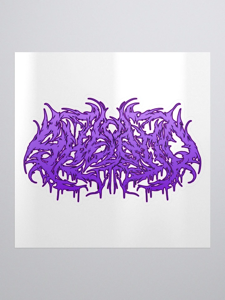 shelBOO Metal Logo Sticker - Purple product image (1)