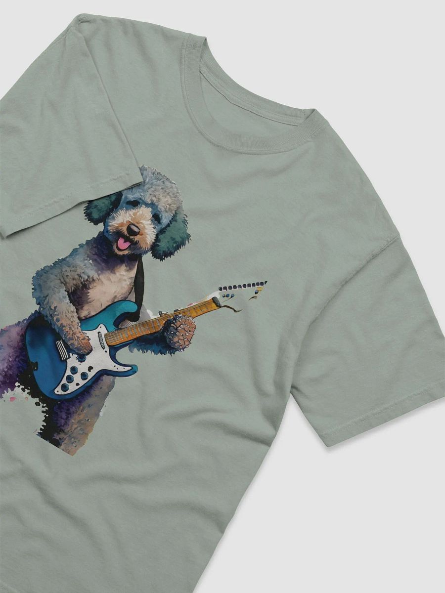 Rock the Wall: Labradoodle Electric Guitar Watercolor Tee product image (37)