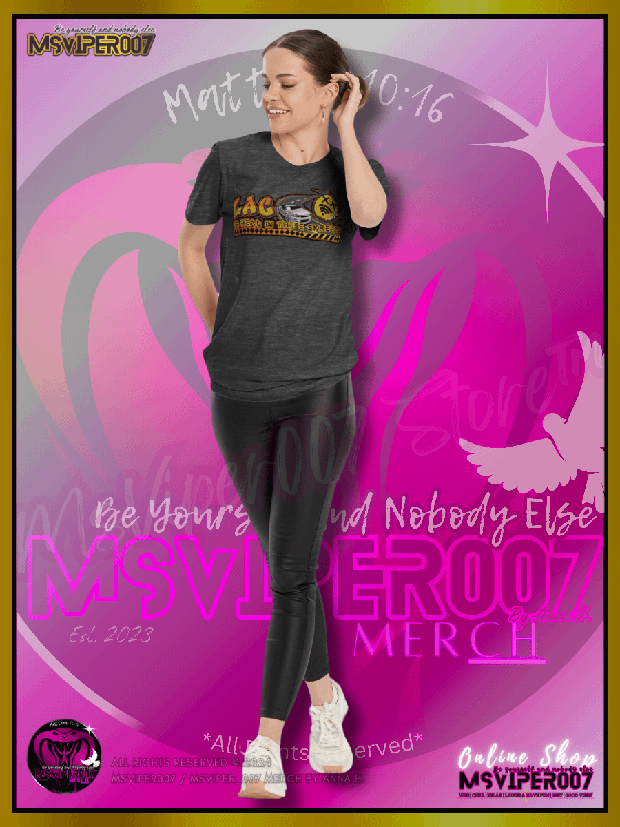 T-Shirt - MsViper007's "Lag Be Real in these Skreetz [yellow]" Gaming Comfort T-shirt By Anna H. product image (6)