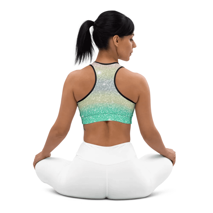 Glitter Unicorn Texture Design Sports Bra (1) product image (9)