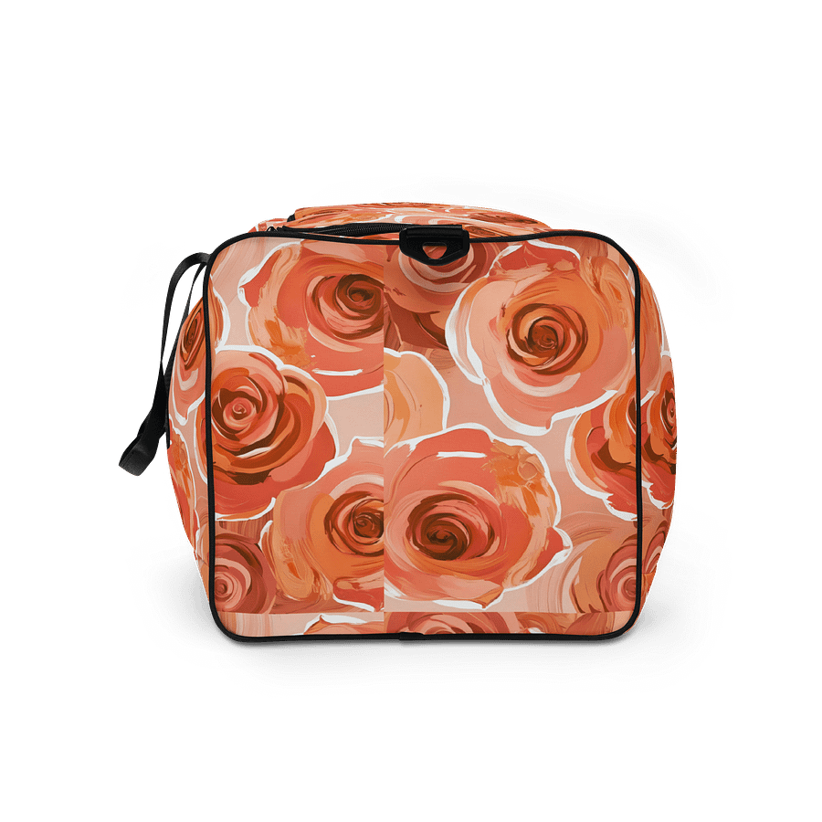 Peach Roses in Bloom All-Over Duffle Bag product image (9)