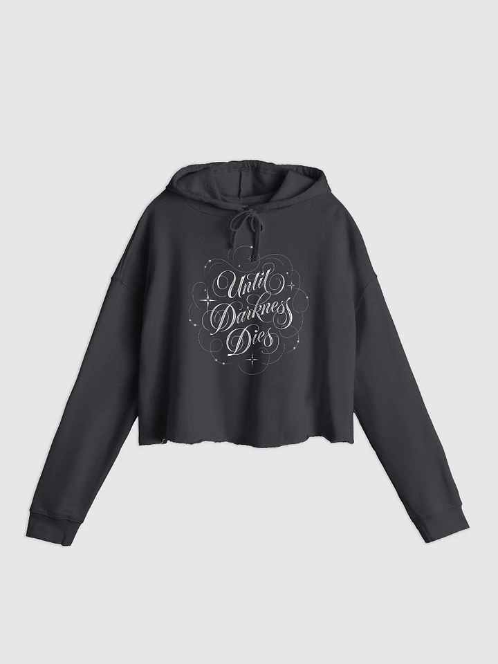 Until Darkness Dies (swirls design) Women’s Lightweight Cropped Hoodie product image (1)