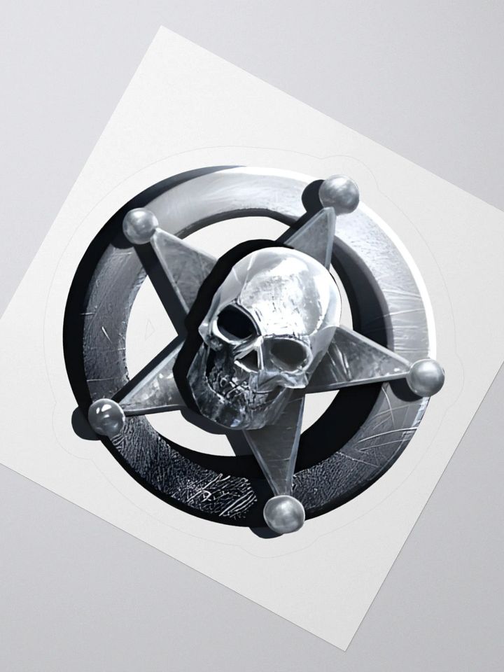 B.S.S.O. Skull & Badge Kiss Cut Sticker product image (4)