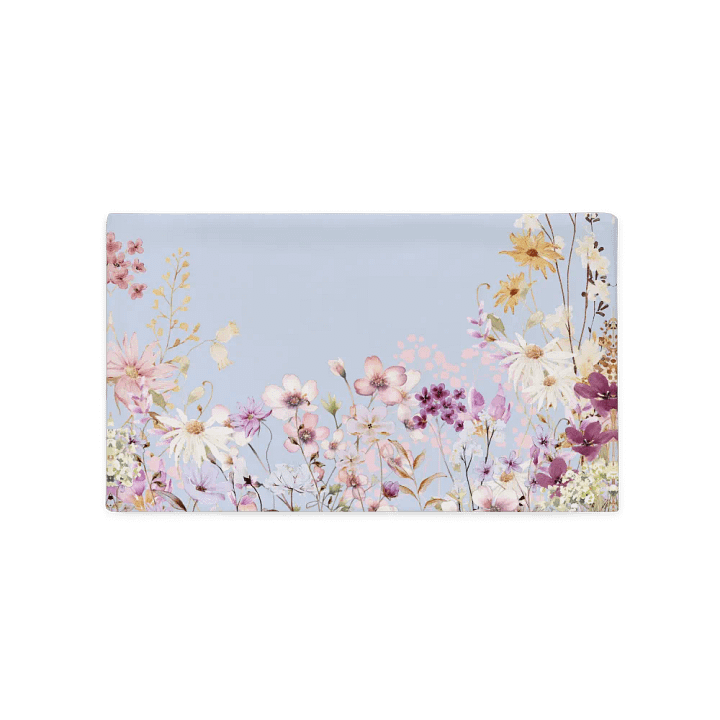 Whimsical Garden Dreams Blue Pillowcase product image (2)