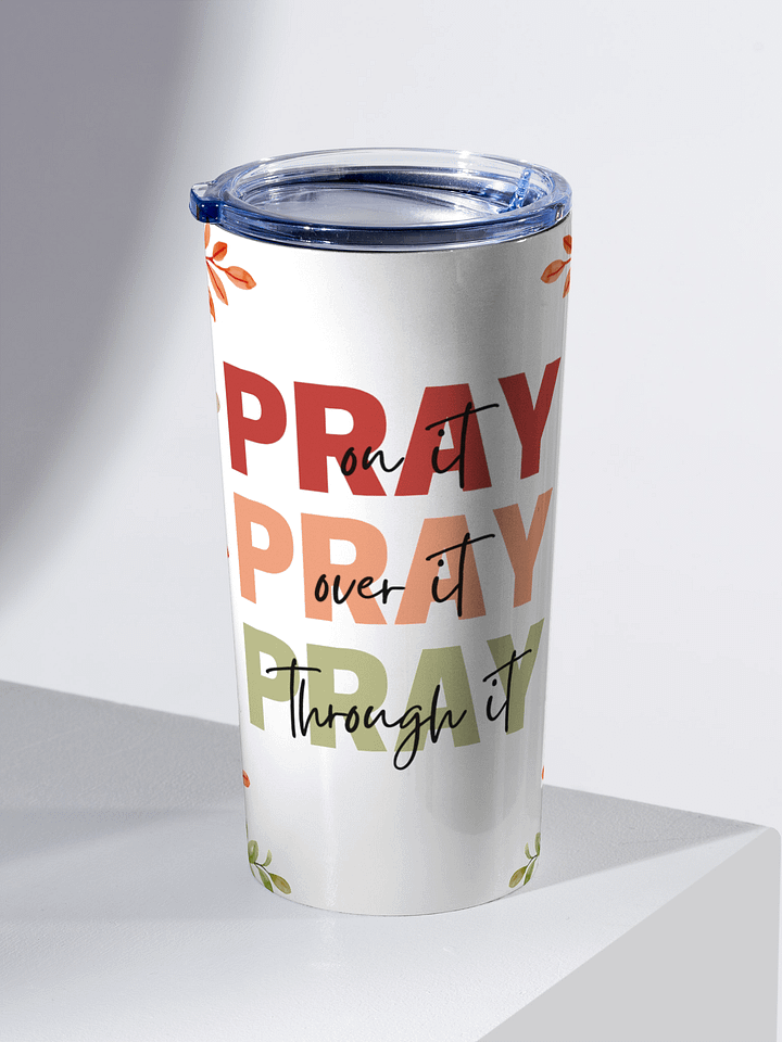Prayerful Petals Stainless Steel Tumbler product image (2)