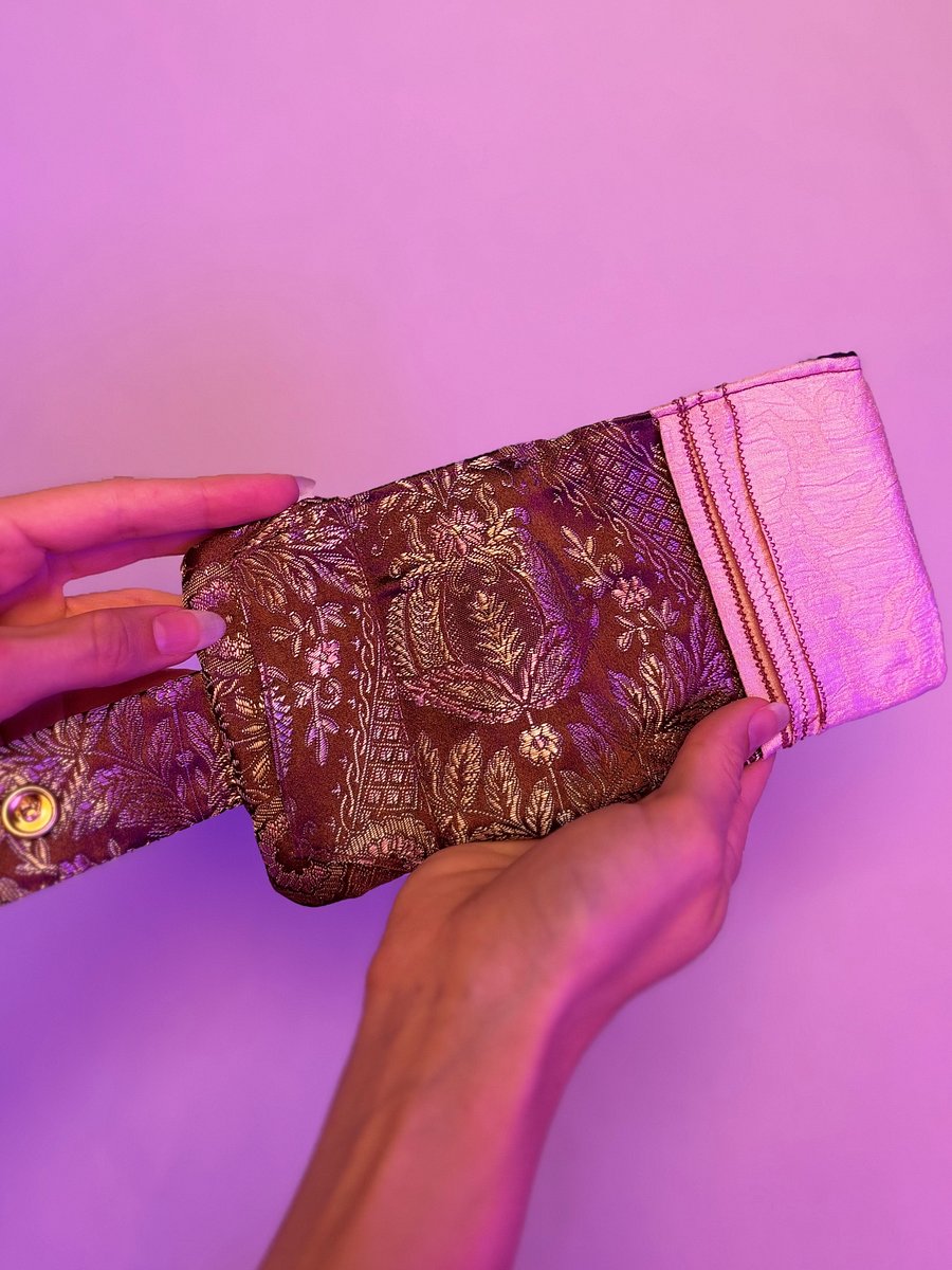 Franken Wallet (Floral Coper Gold and Purple) product image (3)